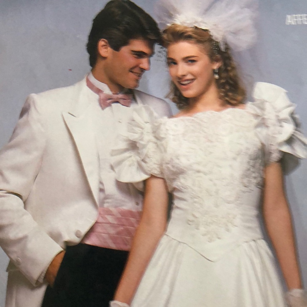 COPY - Vintage White wedding dress was in Vogue magazine